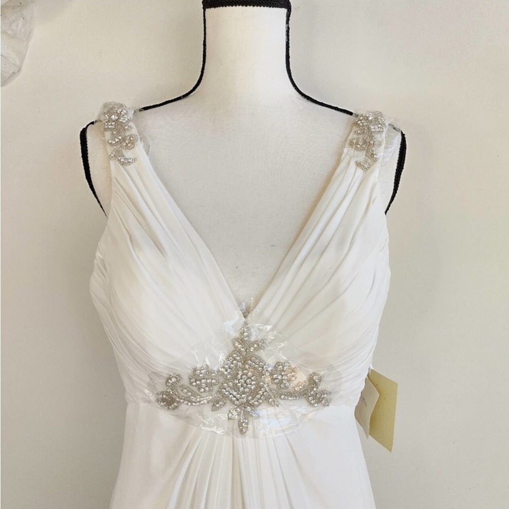 Elegant White Beaded Gown
